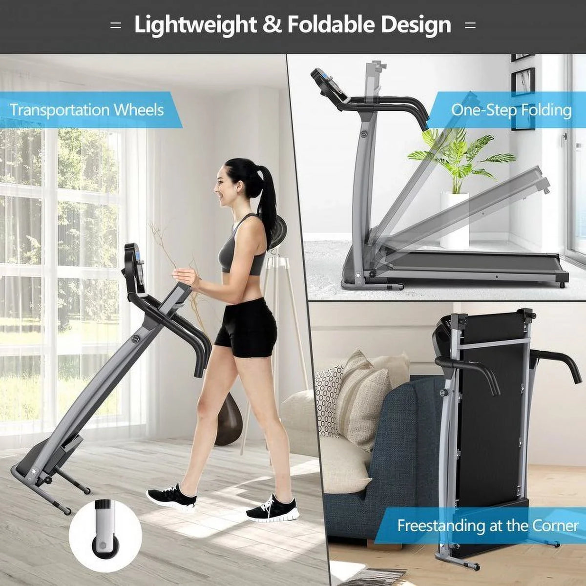 Up Display Treadmill Folding Fitness Your Electric LED Level Routine Compact