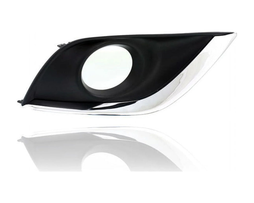 '- Passenger Nissan '15-19 Driver Compatible/Replacement Fog Light Molding Hole & With Left Pair, Black Bezel Versa Sedan Right 622566W80A, Chrome - 622576W80A + - Set for SV/SE/SL- Cover