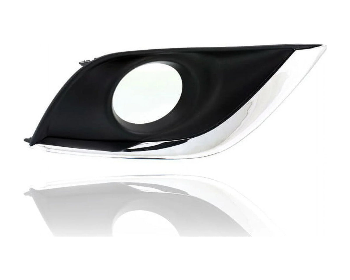 '- Passenger Nissan '15-19 Driver Compatible/Replacement Fog Light Molding Hole & With Left Pair, Black Bezel Versa Sedan Right 622566W80A, Chrome - 622576W80A + - Set for SV/SE/SL- Cover