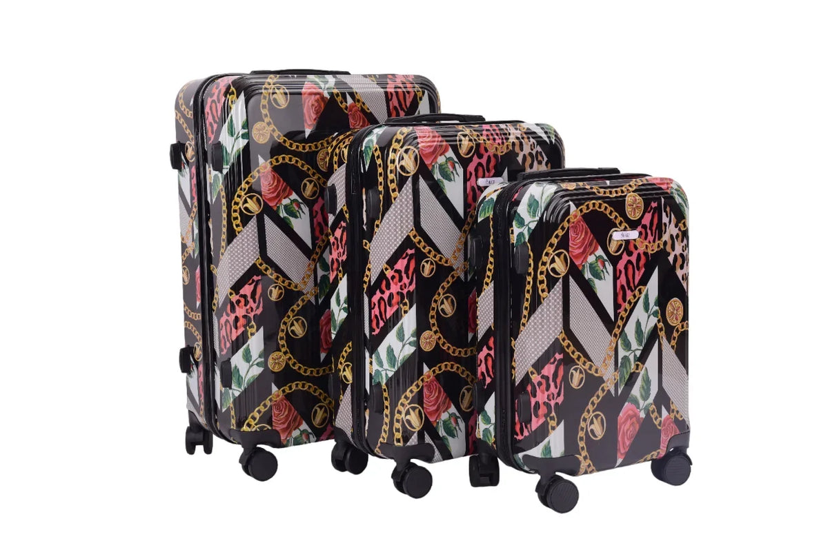 Combo Xena shell Set Dual Hard Lightweight Lock ABS Piece Spinning 360 3 24", 20" Wheels 28", Luggage