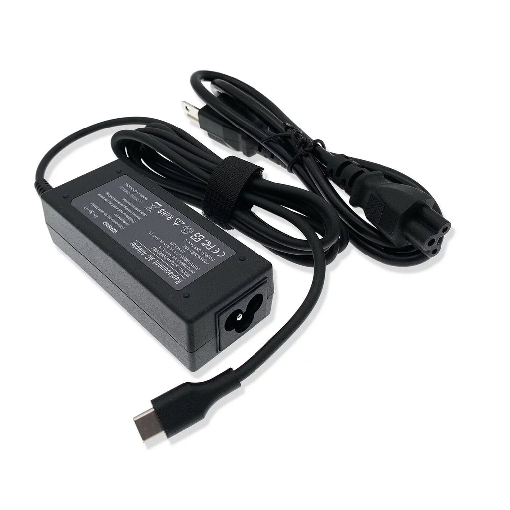 Charger USB-C Adapter Cord Dell 7390 XPS AC Laptop P82G003 For 2-in-1 45W 13