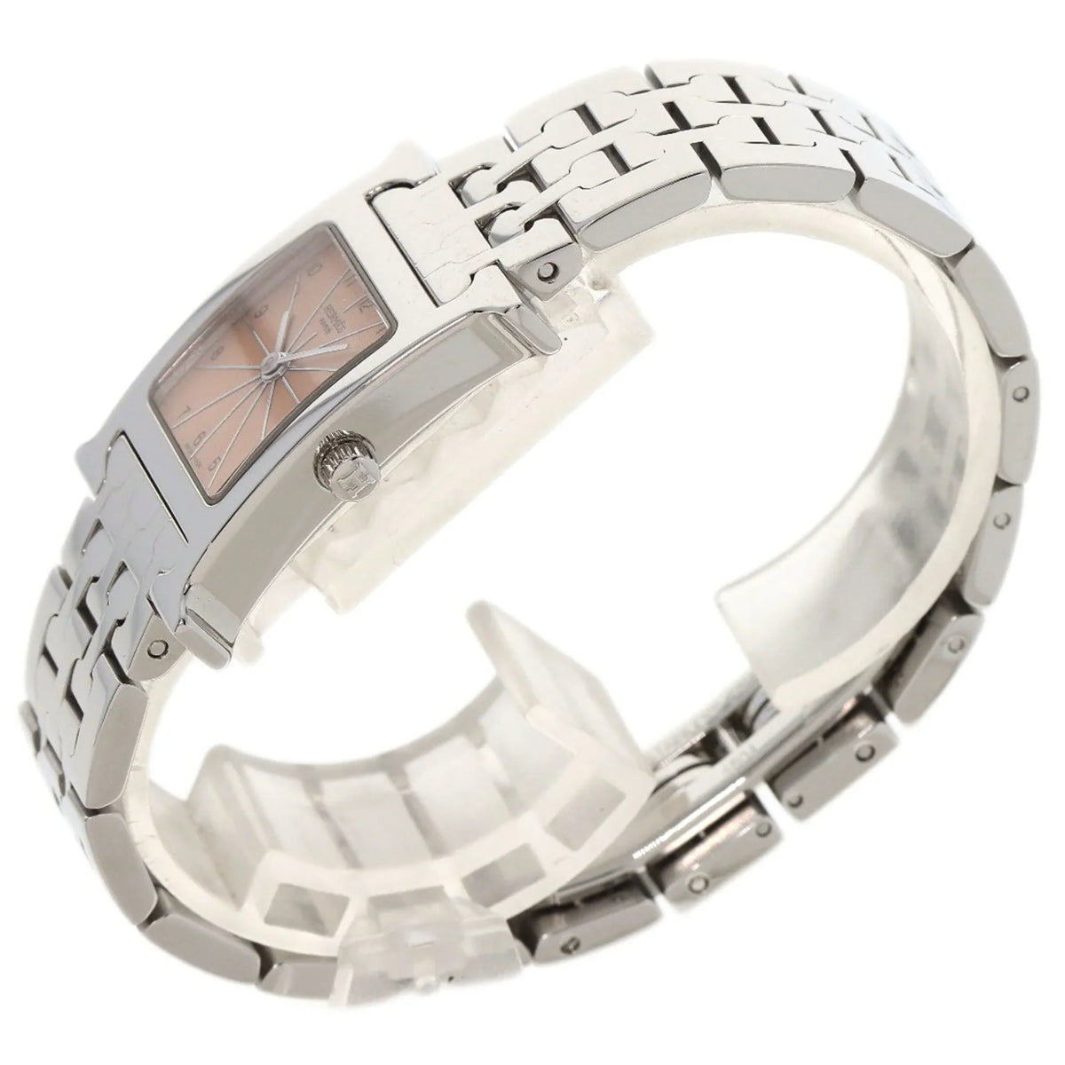 Hermes Watch HH1.210 Pre-Owned Wristwatch HERMES Steel/SS Stainless (Good) Ladies H