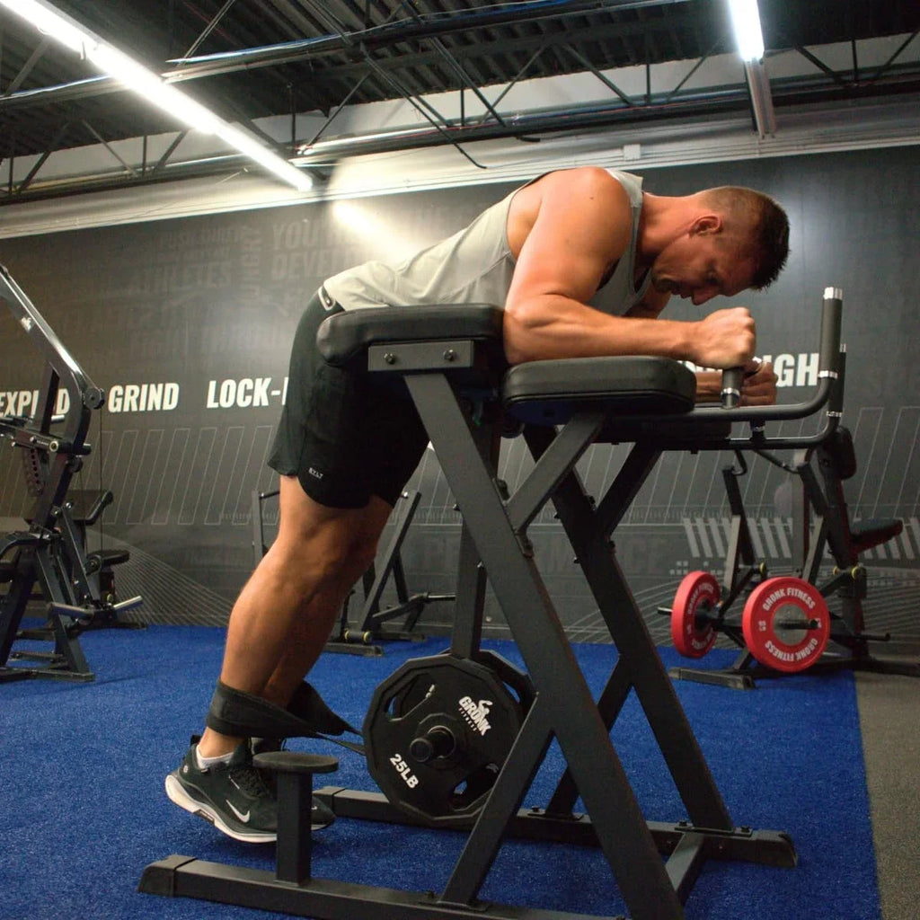 Reverse Hyperextension Steel Glutes | and Machine Loaded Made Fitness Hamstrings Plate | of Machine | Back, Target Your Gronk Gauge Lower 11