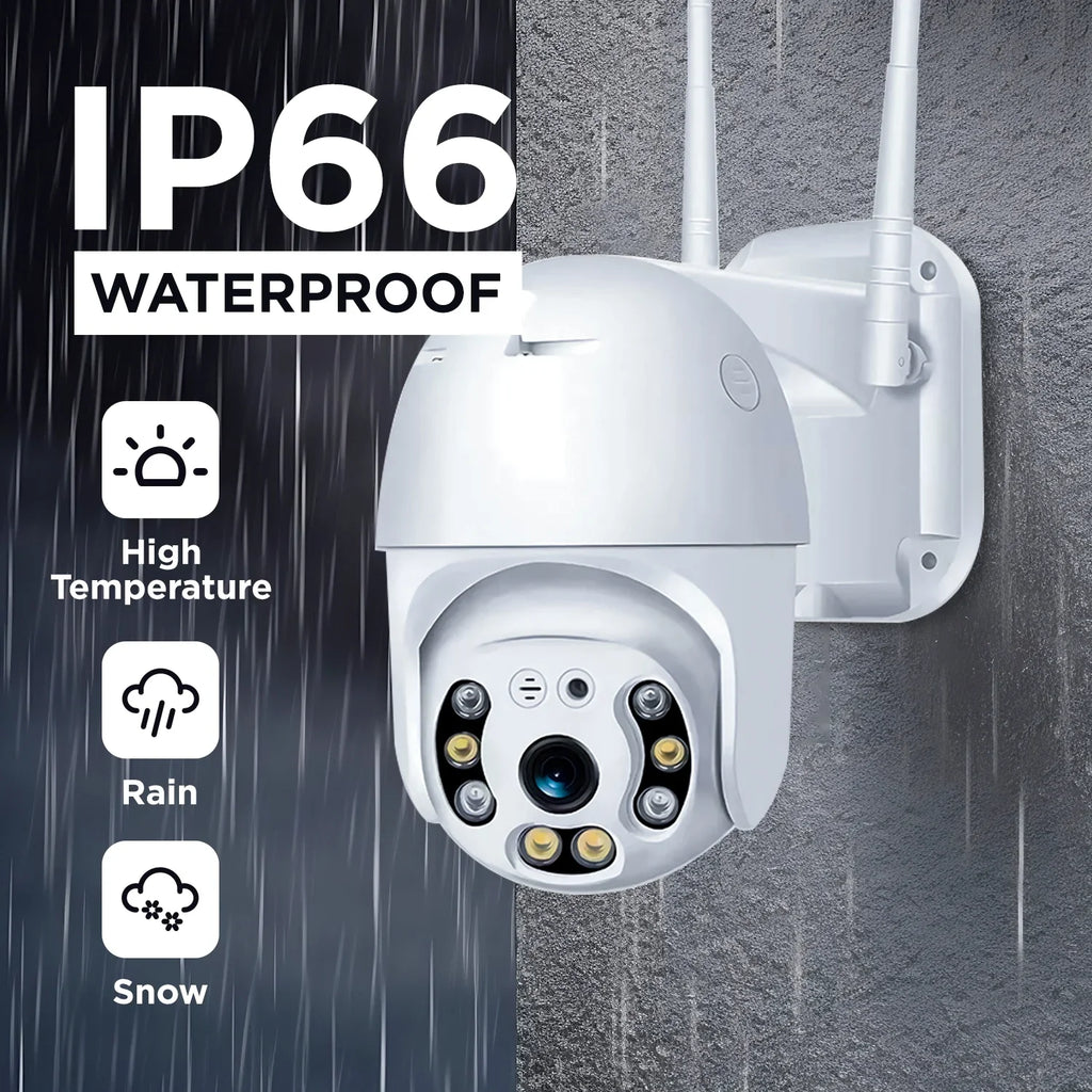 Security Hd System, WiFi Camera Camera Alarm Vision, for Ultra Outdoor 2k Home with 360 Night Security 3mp Waterproof Camera, With