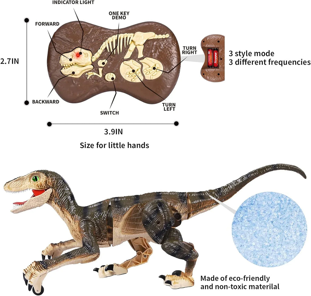 up Head, Toys Shaking Kids Dinosaur Eyes, 3-12 Sounds, Control for Years Dinosaur Light Toy Walking Gift Roaring 3D Remote Age with
