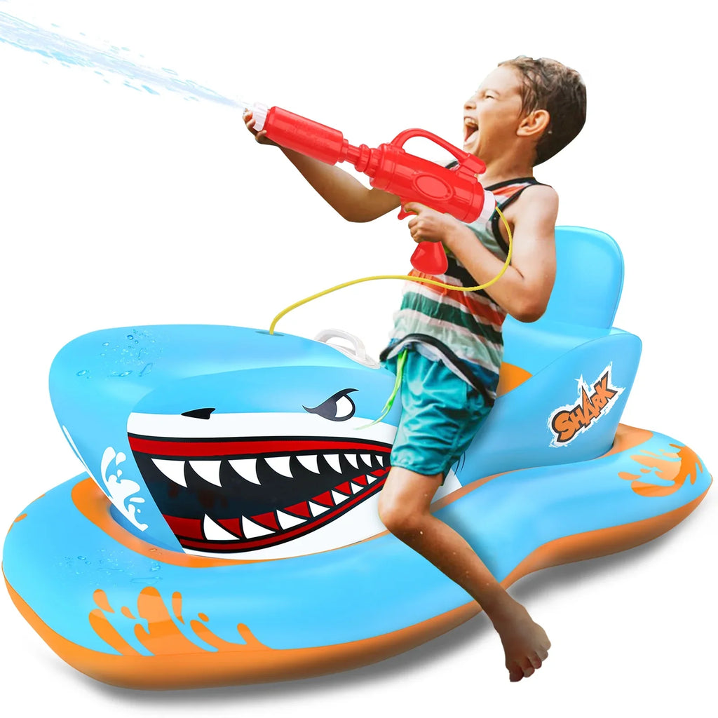 Pool for Pool Game Toys Pool Kids,Shark Boys 3-12 Waterpistol Age Girls with Kid Floats Ride-on for