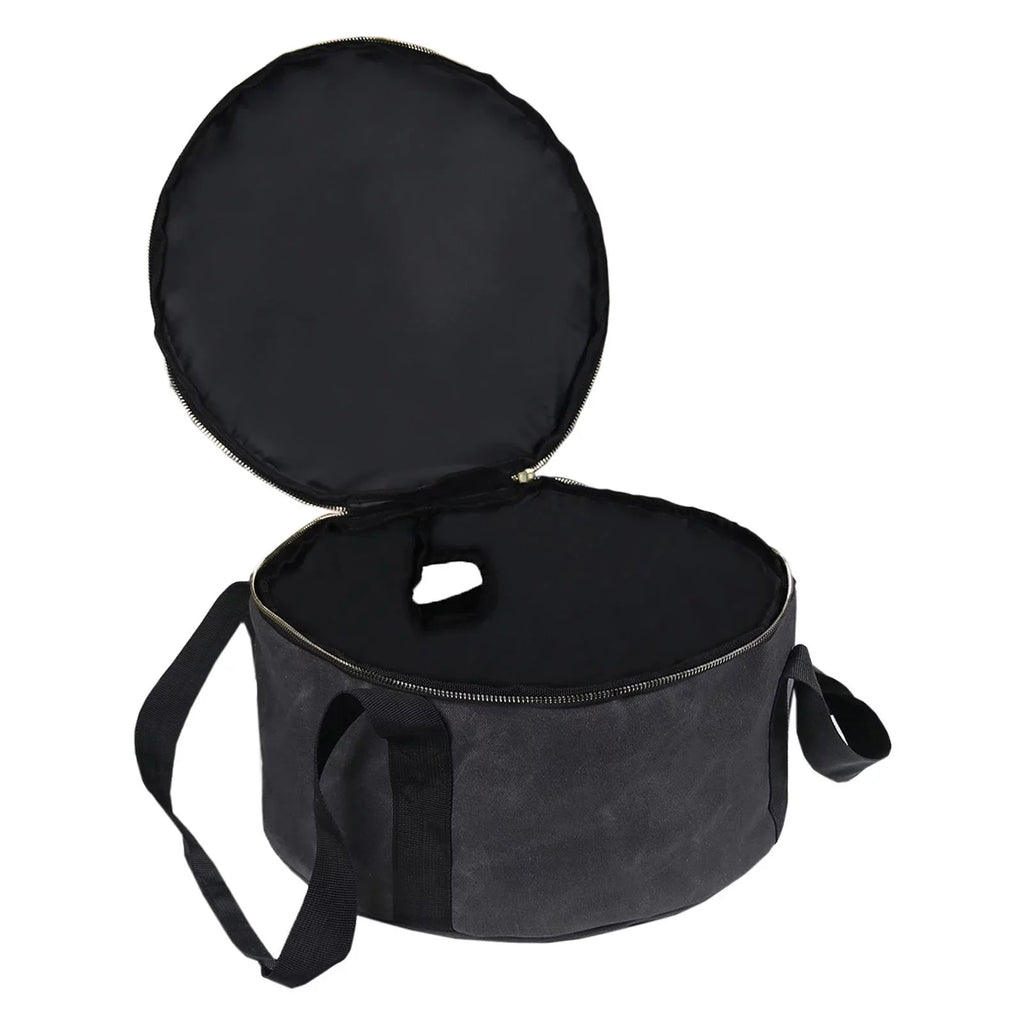 Multipurpose ,Outdoor Camping for Bag Oven Carry - Storage ,Fishing Bag Cookware Activities Accessories BBQ Dutch Gray Container 12" Handbag Durable
