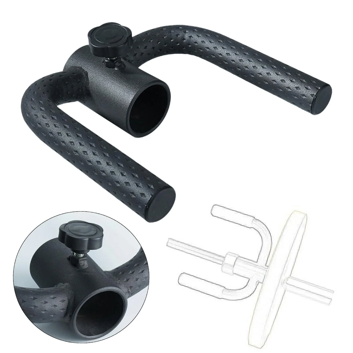 Shoulders Attachment Strengthens Landmine Baoblaze Row Barbell for Back Fitness