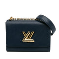 Crossbody (Good) Authenticated Epi Bag Louis Pre-Owned MM Vuitton Leather Twist Blue Unisex