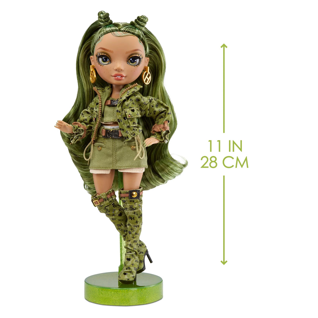 Fashion Olivia, Kids Green Collectors Gift & Doll, Accessories. High Old and 10+ 4-12 Outfit Camo Rainbow Colorful Years Play
