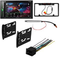AM/FM Kit/in-Dash Car Digital Receiver DVD/CD for KIT4760 Focus W/ with Double Bluetooth/Backup Ford Touchscreen Media Pioneer 2000-2004 6.2" Bundle AVH-241EX Stereo DIN Camera/Installation