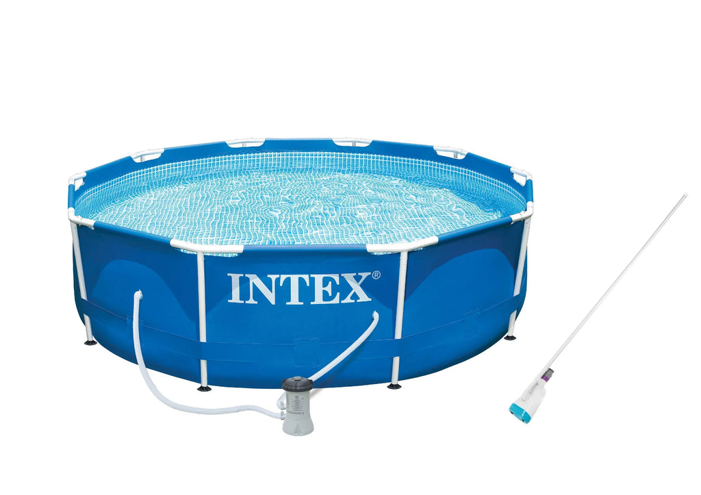 Frame Filter Vacuum Pool 10ft x with Pump Intex Kokido B-VAC Metal 30in Swimming