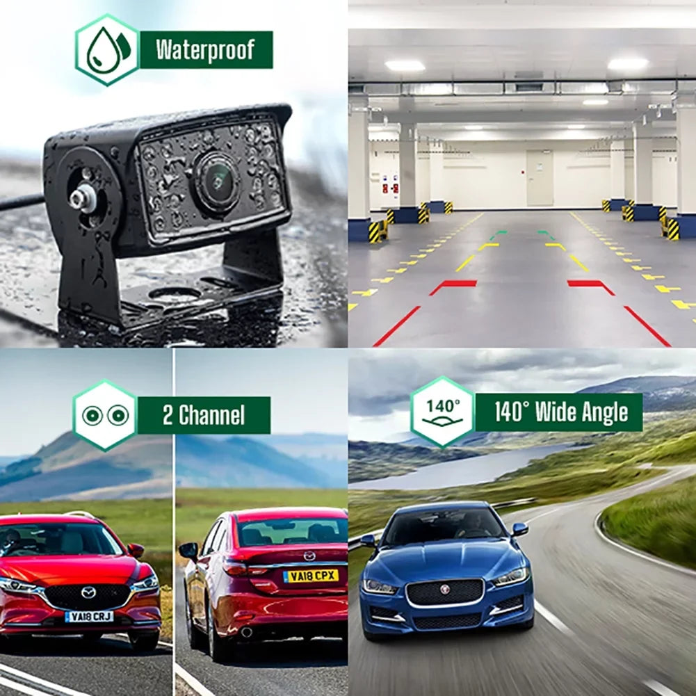 Camera Car for Camera Backup Vehicles Kit, Trucks IR Cars Night Van Vision 7'' Toguard Large Reversing with