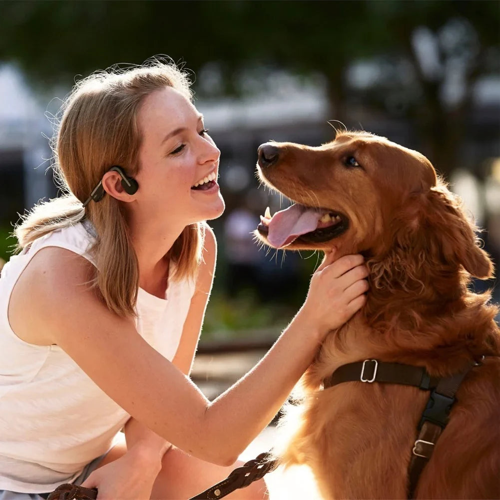 Headphones Bone Conduction Restored Ear Gray Lifestyle/Sport Open OpenMove Shokz - (Refurbished)