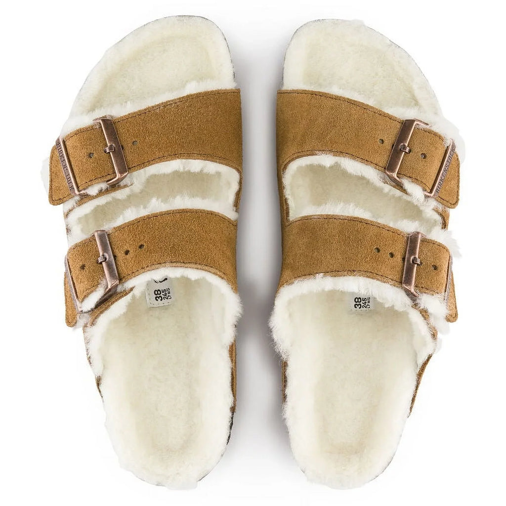 Shearling 1001128 BIRKENSTOCK Mink Arizona Shearling - Unisex Suede/Natural