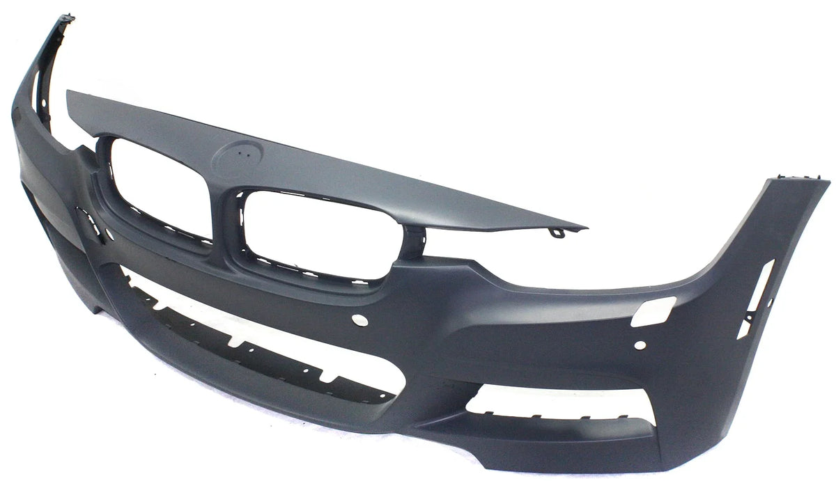 Sedan/Wagon with Front Holes/Cam Primed 2013-2018 COVER 3-SERIES Sport Sensor HL BUMPER BMW M with Line For Compatible with PDC
