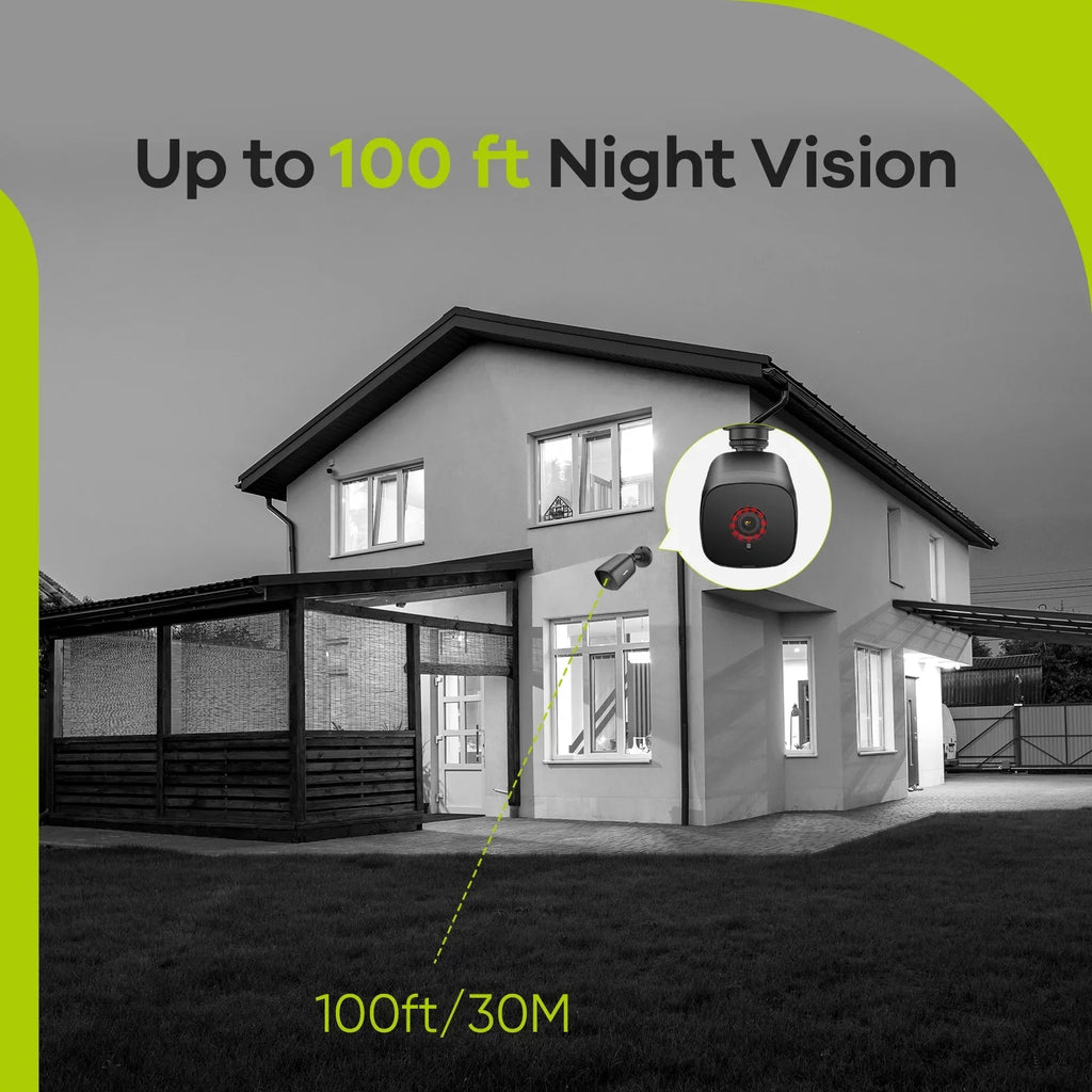 Vision HD IP66 SANNCE 1080p Camera CCTV ft Camera Security Full Wired with TVI-HD for Security Analog System 100 DVR Outdoor Night Waterproof