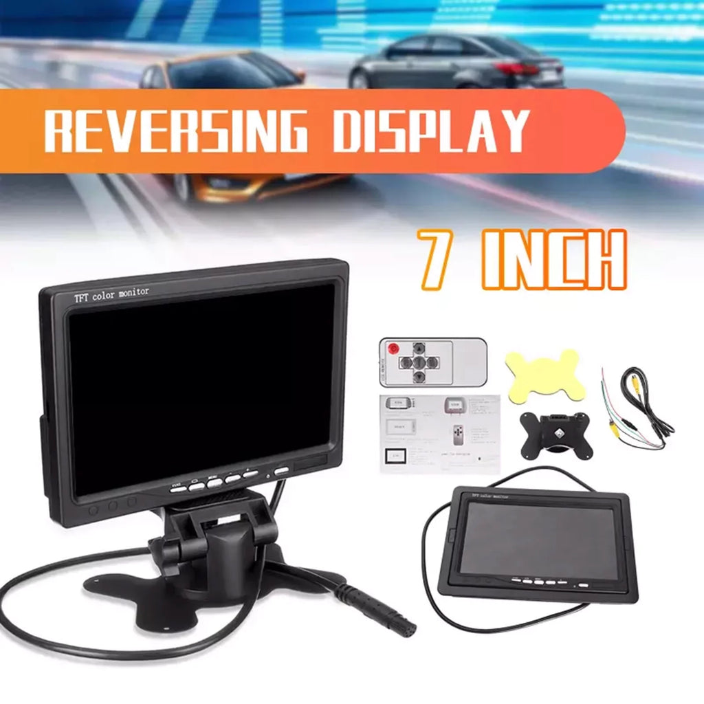 Rear Car Bus HD TFT Built-in Input RV Reverse 7 Trucks Backup View For Speaker HD Camera moobody Inch Display 1024x600 Monitor AV Trailer Screen Screen Display Monitor