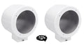 White 2) Pods MAC525W Rockville Swivel Aluminum Speaker Mount 360° Surface 5.25"