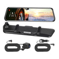 Vision, Monitor Night 170° Camera G-Sensor, 4K Dash Car Recorder Angle Cam with DVR Dual HD Parking iMounTEK Lens