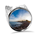 Sea Picture Ring Love Engagement Wedding Stone Ocean Beach Adjustable