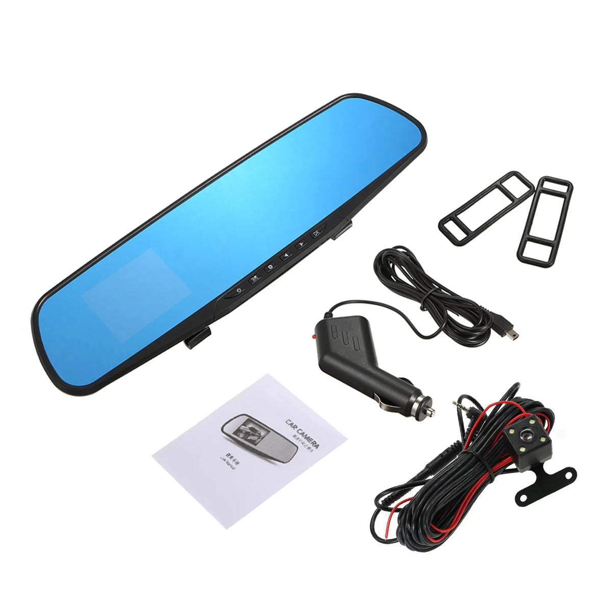 Full Dual 1080P Angle Cam Motion Dash Safety Driving for 170°Wide Recording Lens Detection Recorder Driving Loop Anself Parking