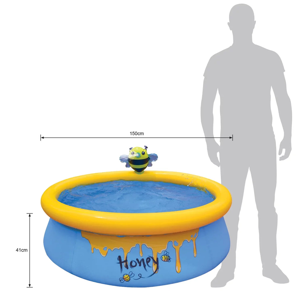 Pack) Foot Outdoor Bee (2 Kids Spray Inflatable JLeisure Swimming 5 Pool