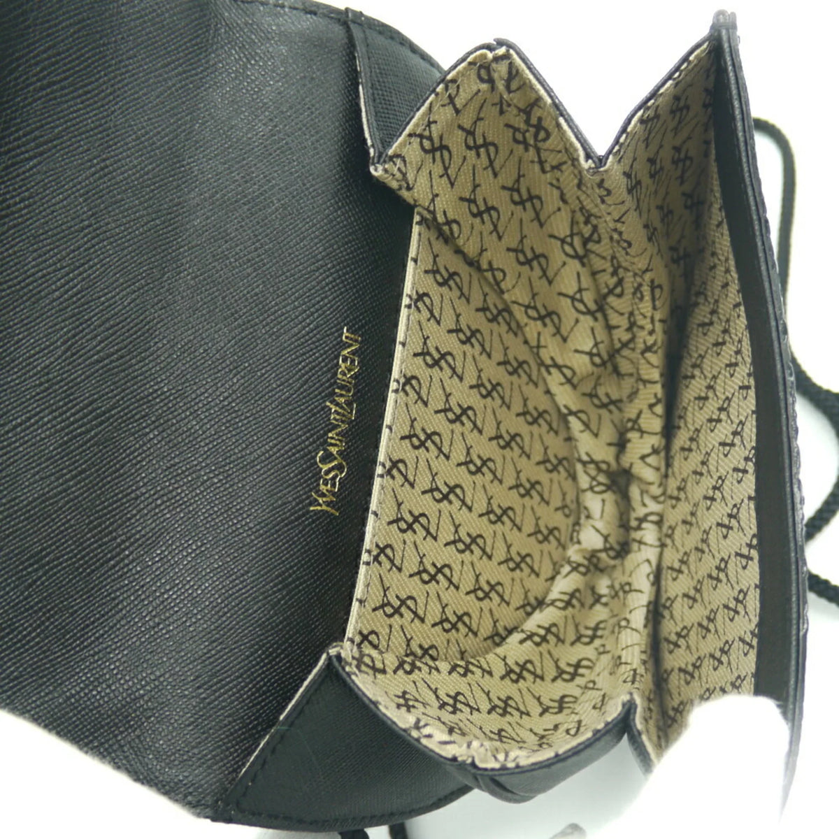 LAURENT Laurent SAINT Saint Pre-Owned shoulder (Good) leather YVES Yves bag