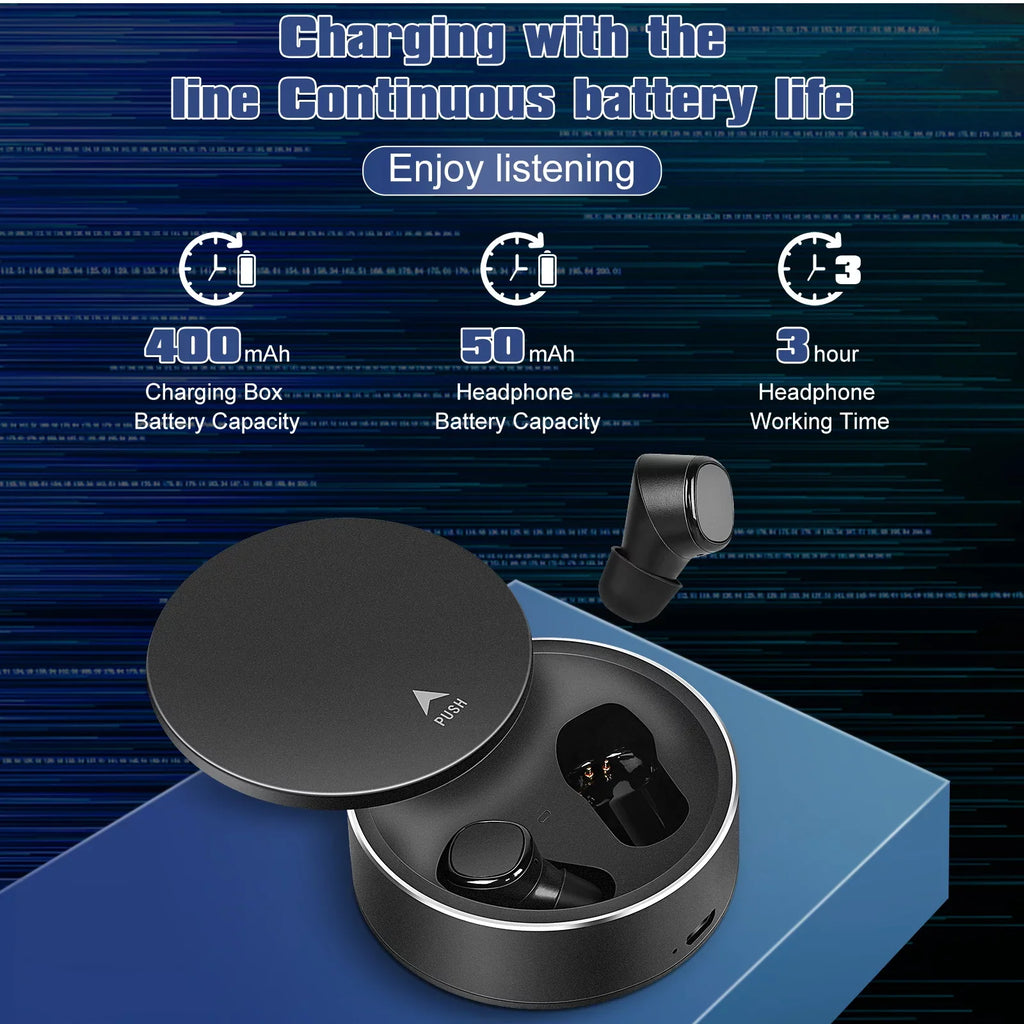 Deep Mic 1 Wireless Mic Earbuds Black Built-in IPX5 X7 UrbanX II Bluetooth Earphones Xperia Waterproof True Sony Control with Bass Earbuds 5.0 in-Ear Headphones - Sports Touch For