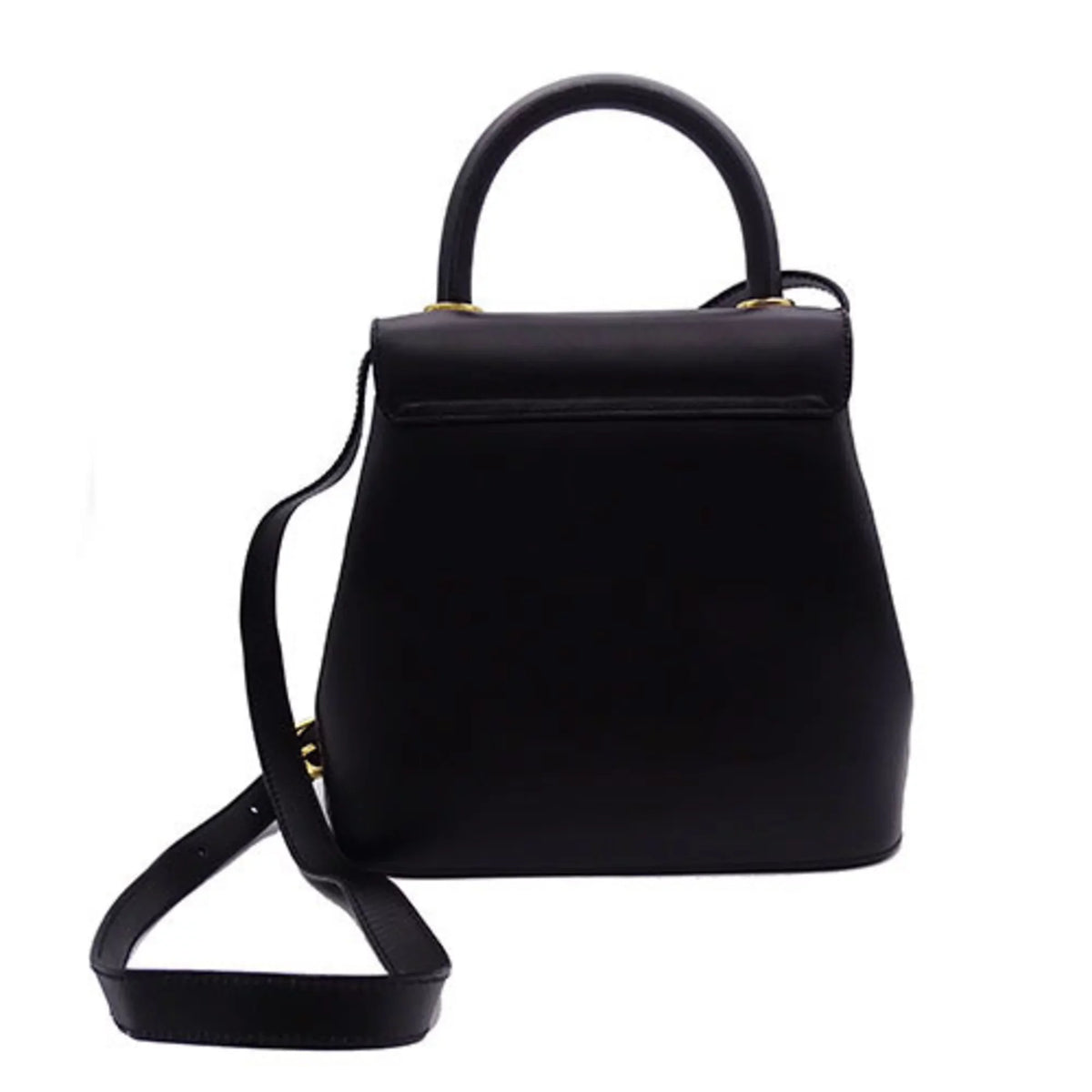 2way Bag Black Salvatore Pre-Owned Handbag Ferragamo Ladies (Good) Shoulder