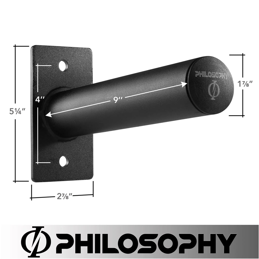 Plates Philosophy Olympic Plate Wall Fits Weight Gym Weight 2" Holder, Mounted