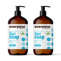 with Pure of Organic Coconut Unscented, Soap, 2), Body Essential and Wash, Extracts Ounce 3-in-1 Cleanser 32 Shampoo, Bubble Bath, Everyone (Pack Plant Oils