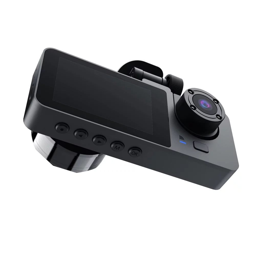 & 1080P & Dashcam Recording Loop Camera DVR Rear Front Night-Vision Shinysix Recorder One-Key Support Driving Lock Inch Detection Inside Dash Camera 2 Motion Screen