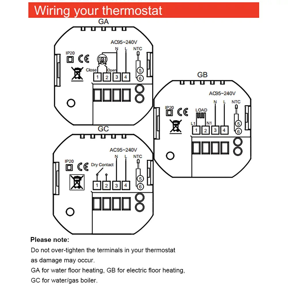 Fi Wi with Home Controller Temperature Control, Compatible Thermostat Tomshoo Water/Gas Boiler Smart