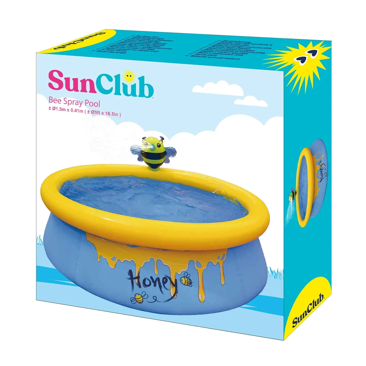 Pack) Foot Outdoor Bee (2 Kids Spray Inflatable JLeisure Swimming 5 Pool