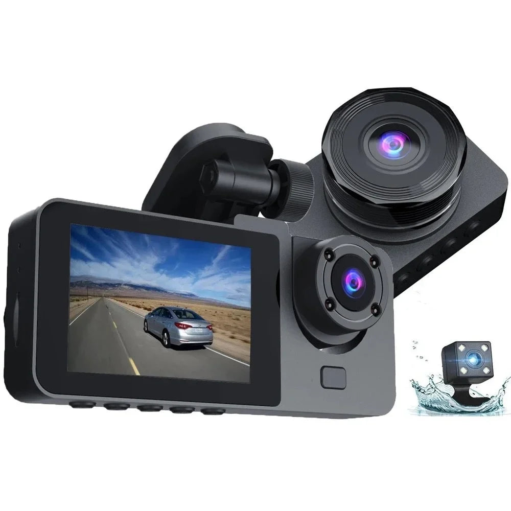 Vision Camera DVR Recorder. Car 3 Night Dash Video Car