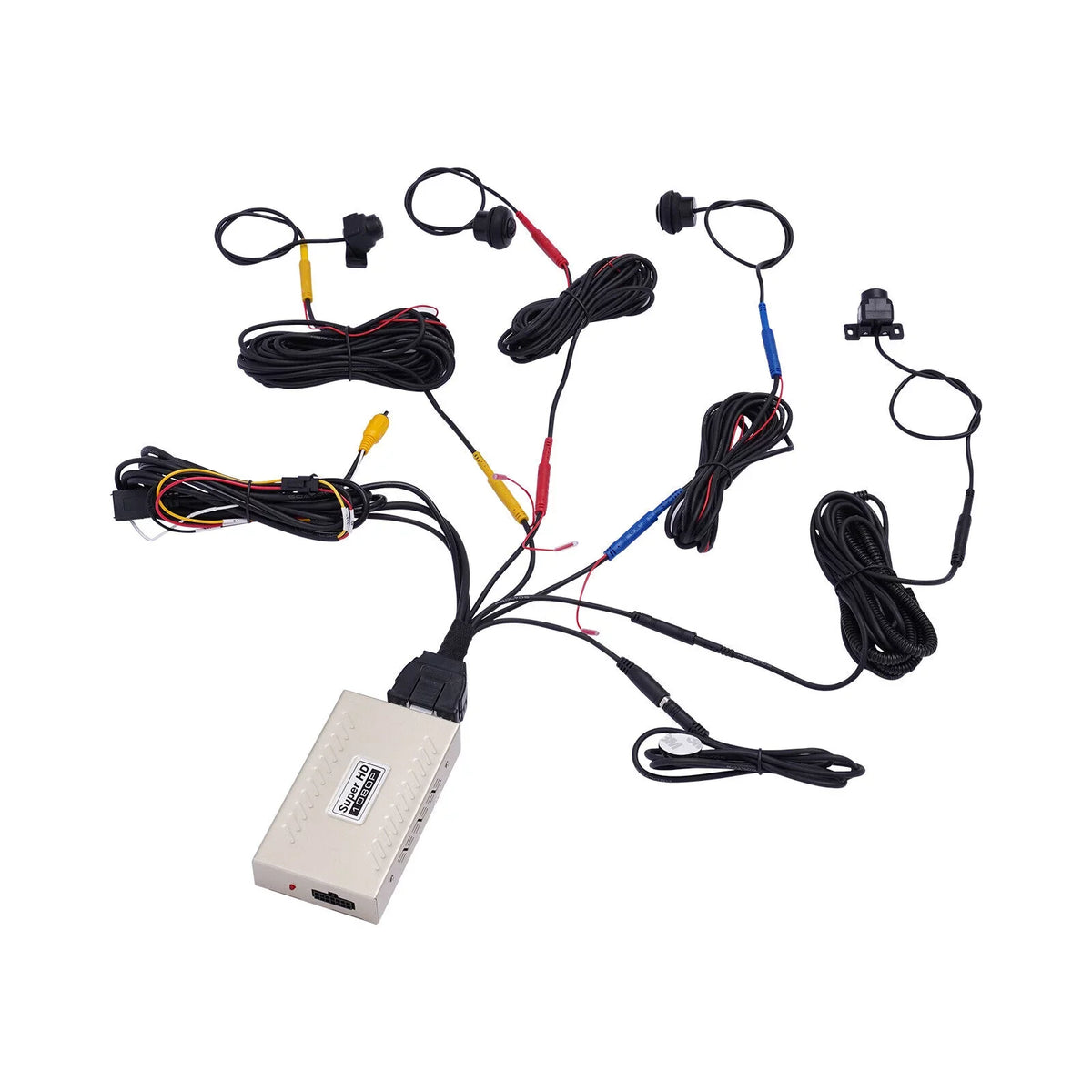 4 Universal Camera Rear View Panoramic System 1080P Kit OUKANING Panoramic Car Car 360° Recorder DVR Cameras