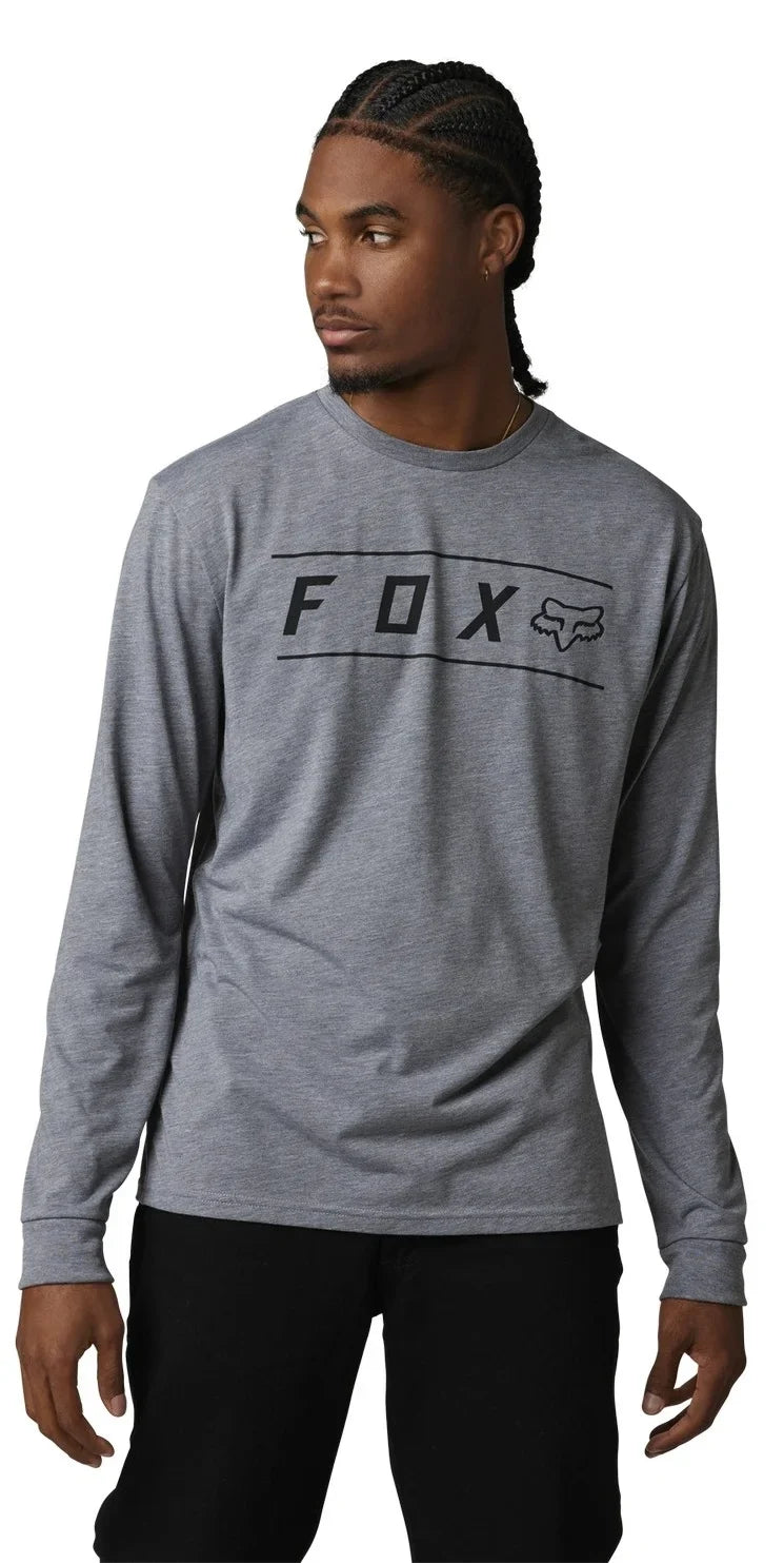 Long Pinnacle Sleeve Heather Mens Fox LG Racing Dri-Release Graphite T-Shirt