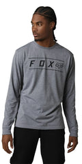 Long Pinnacle Sleeve Heather Mens Fox LG Racing Dri-Release Graphite T-Shirt