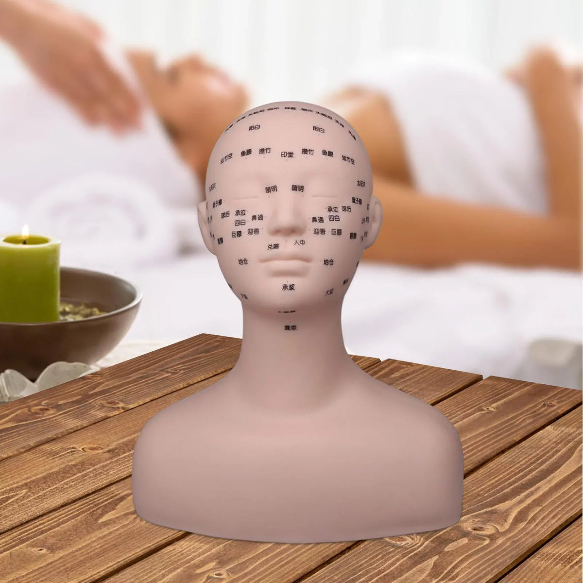 Permanent Shoulder Training Soft Beginners Professional Multifunction Mannequin Black Model Artists Head with Massage Practice Makeup for Reusable