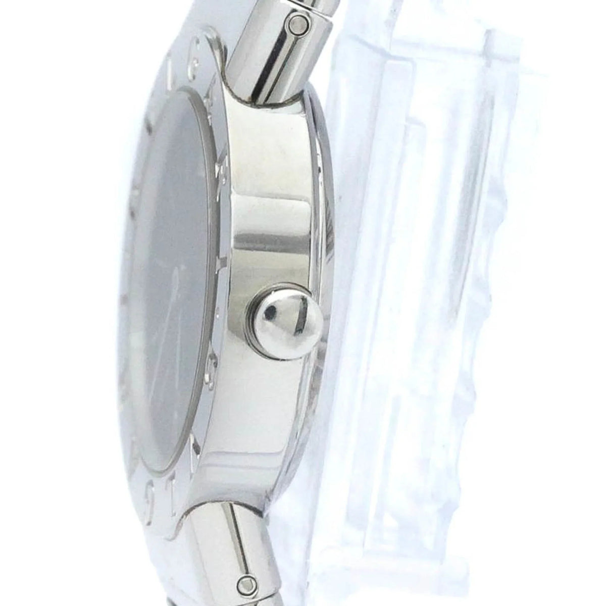 Pre-Owned Steel Stainless Tubogas Ladies Polished Quartz (Good) BVLGARI Watch BF563995 2TS BB26