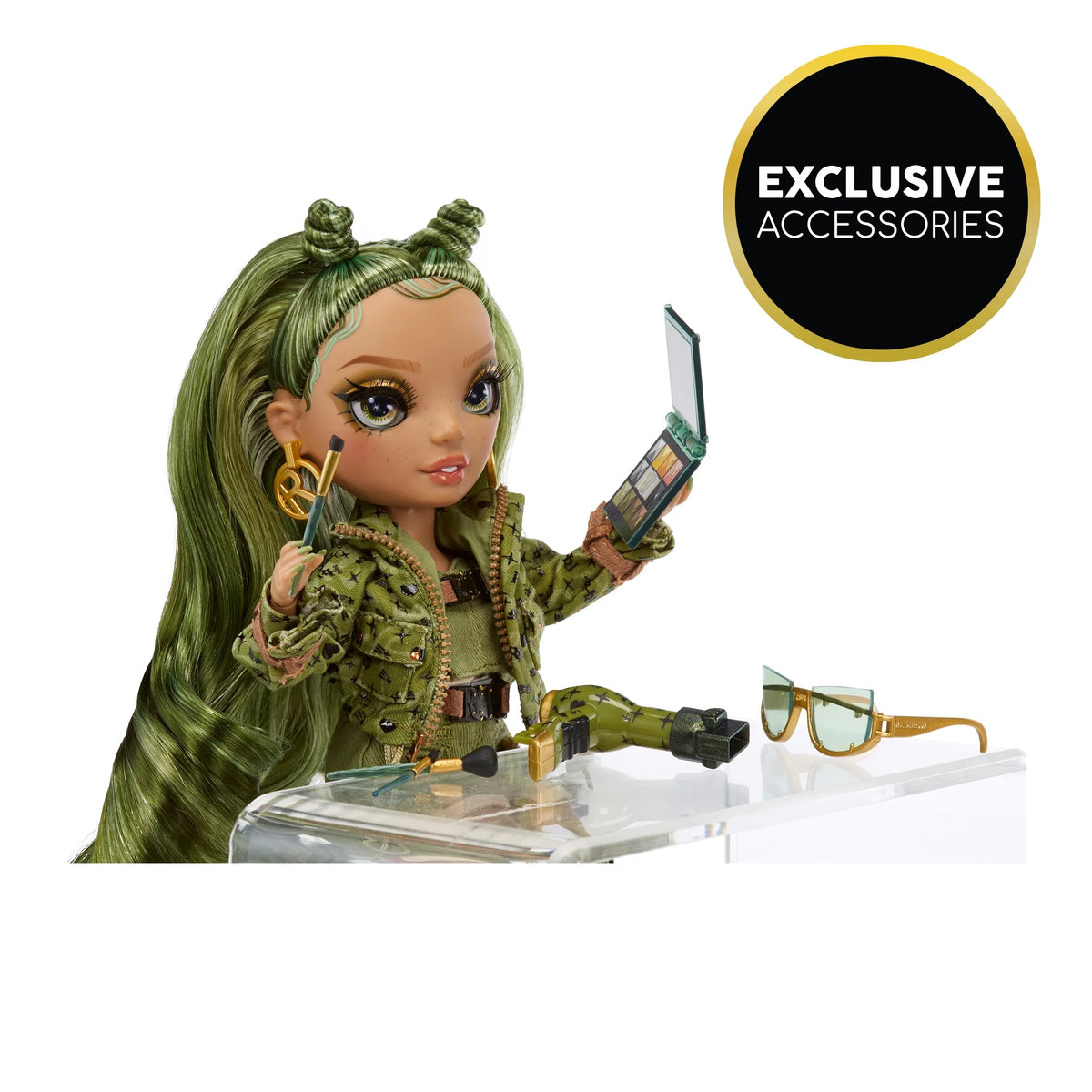 Fashion Olivia, Kids Green Collectors Gift & Doll, Accessories. High Old and 10+ 4-12 Outfit Camo Rainbow Colorful Years Play