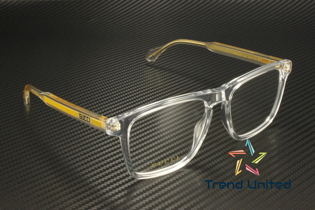 GUCCI Lens Men's Squared Eyeglasses 54 Demo Crystal GG0561ON mm Rectangular 005