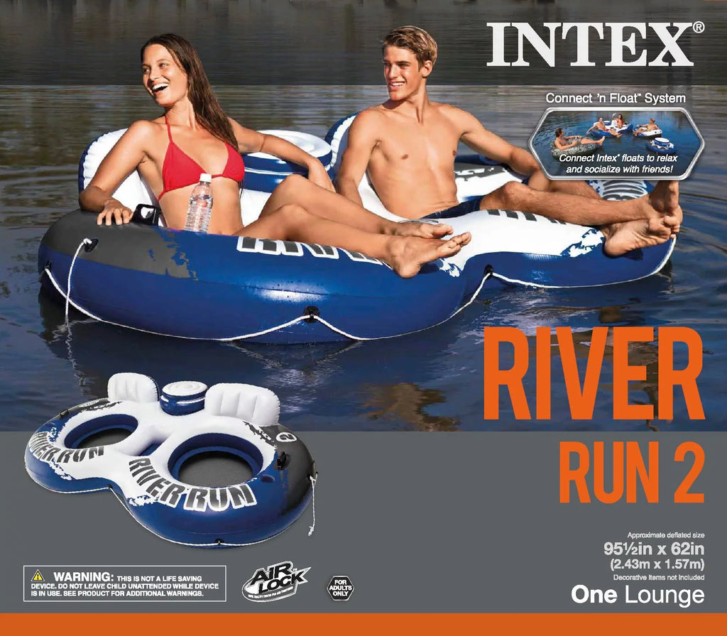 Run Float Float Intex Person 2 River Flag Person American II 2 &