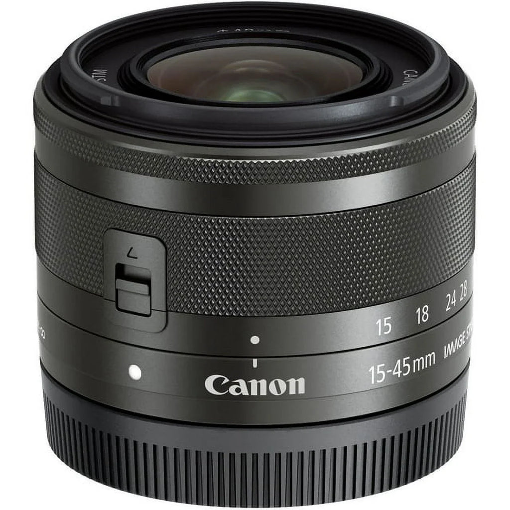 Advanced STM (Graphite) Bundle IS EF-M Lens DealExpo 15-45mm Canon f/3.5-6.3 -