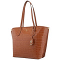 Croc Michael Large Chestnut Jane Tote - Kors Leather Embossed