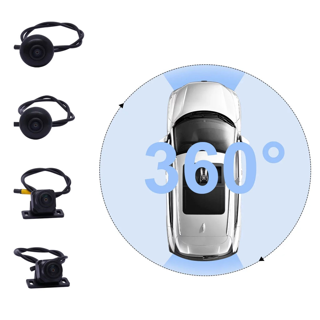 1080P Car Seamless Bird DVR System 4-camera Kits Panoramic 360° Miumaeov Recording View