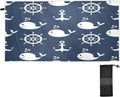 Lightweight Anchor （429） Quick Towel Travel Bestwell - Retro Camping Absorbent Holiday - Swimming for Whale Towel Cartoon Towels Dry Oversized Compact Beach Super