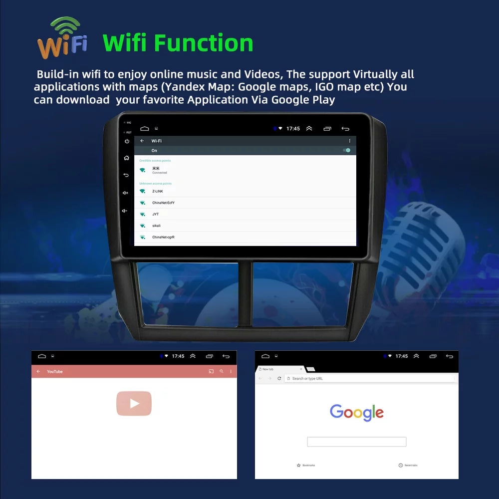 Radio Android for Car inch Forester Auto 10 Android Car JMANCE 2008-2012 9 Player Carplay Subaru Bluetooth GPS Navigation