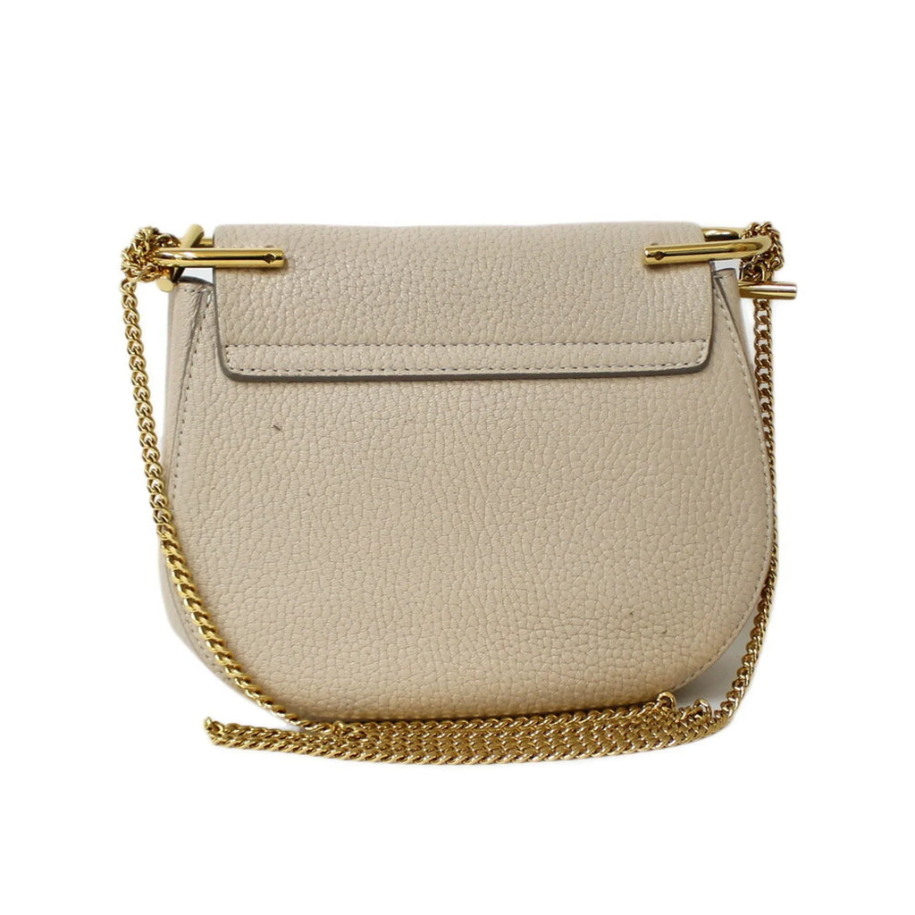 Beige BRB01000000002558 Chain Ladies Shoulder Leather Pre-Owned Bag Chloe (Fair) Chloé